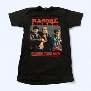 Rascal Flatts Rewind Tour 2014 Black T-Shirt M